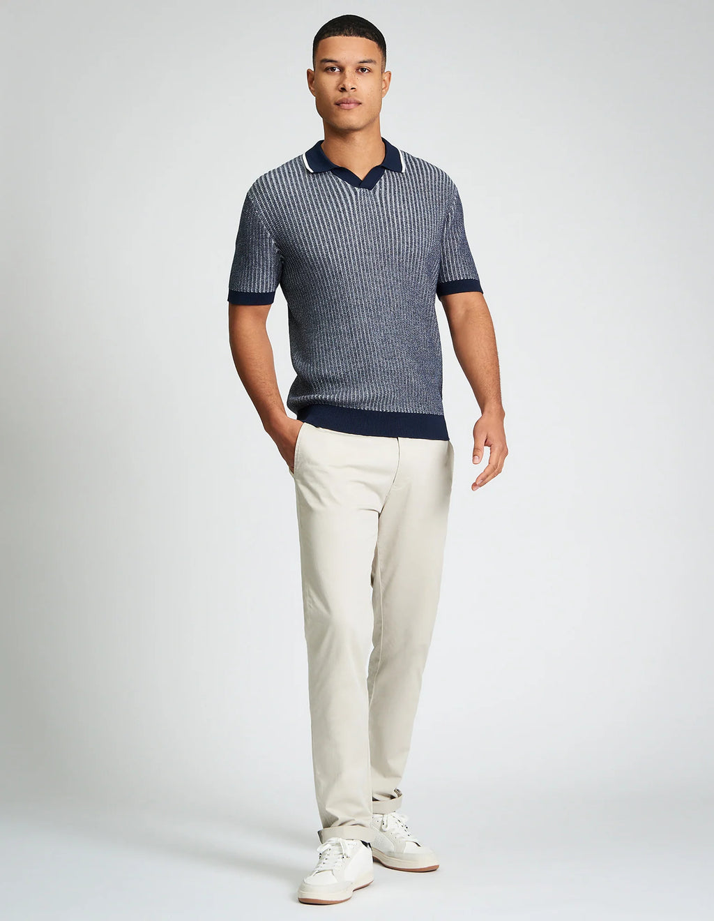 BI COLOURED TEXTURED POLO