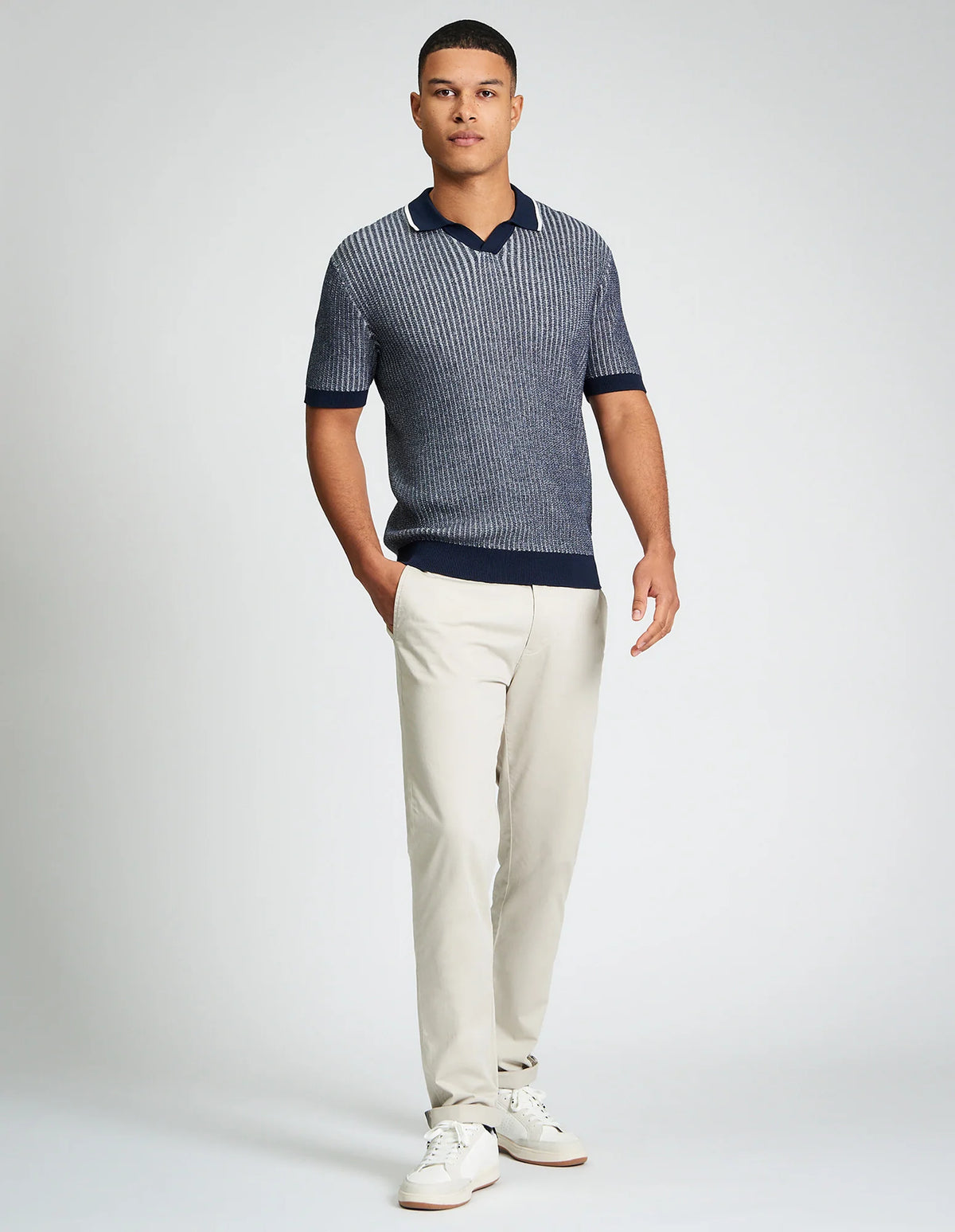 BI COLOURED TEXTURED POLO