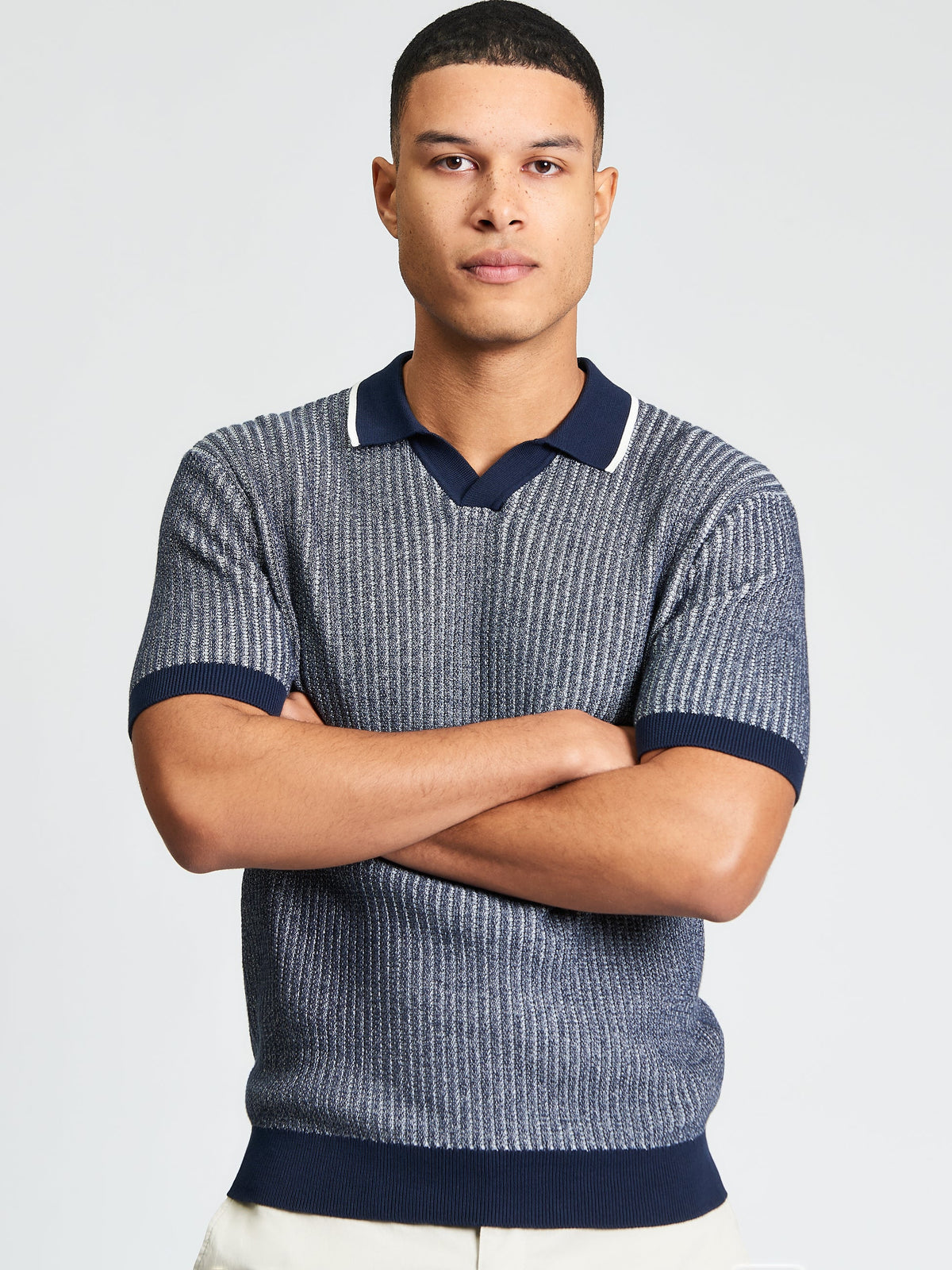 BI COLOURED TEXTURED POLO