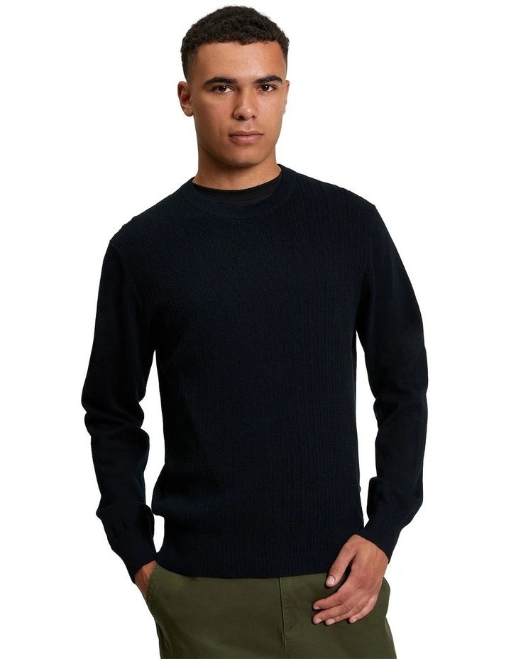 TEXTURED FRONT CREW