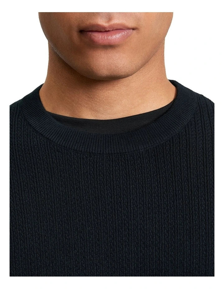 TEXTURED FRONT CREW