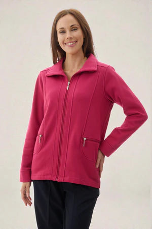 ZIP THROUGH FLEECE JACKET