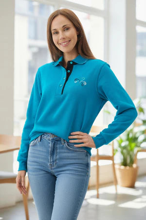 ROGERS EMBROIDERED FLEECE JUMPER