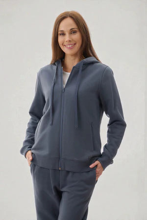 HOODED LOUNGE JACKET