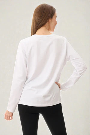 SLUB CREW NECK TOP