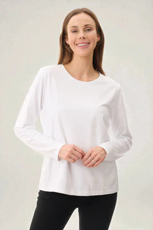SLUB CREW NECK TOP
