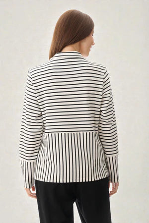 STRIPE ZIP JACKET