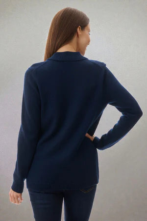 COLLARED CARDIGAN