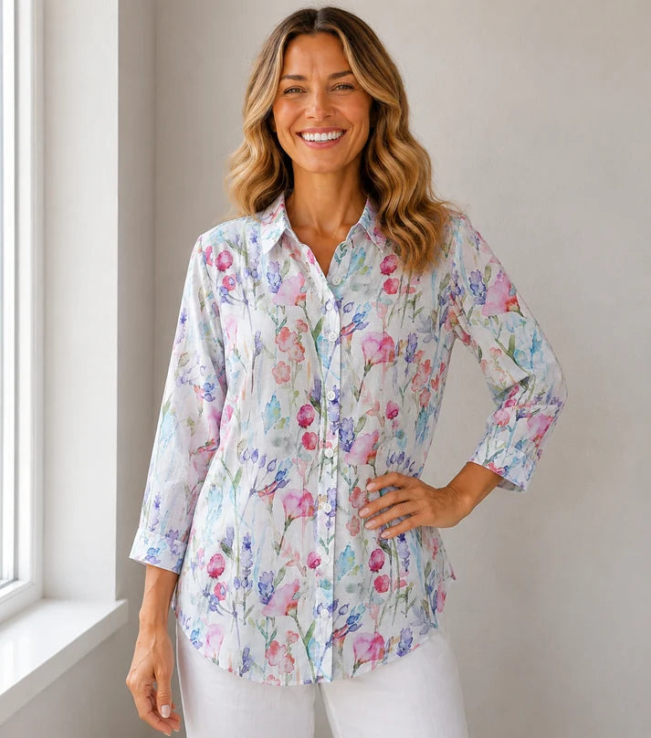 CALLAN DESIGNS ARLO 3/4 SLEEVE SHIRT