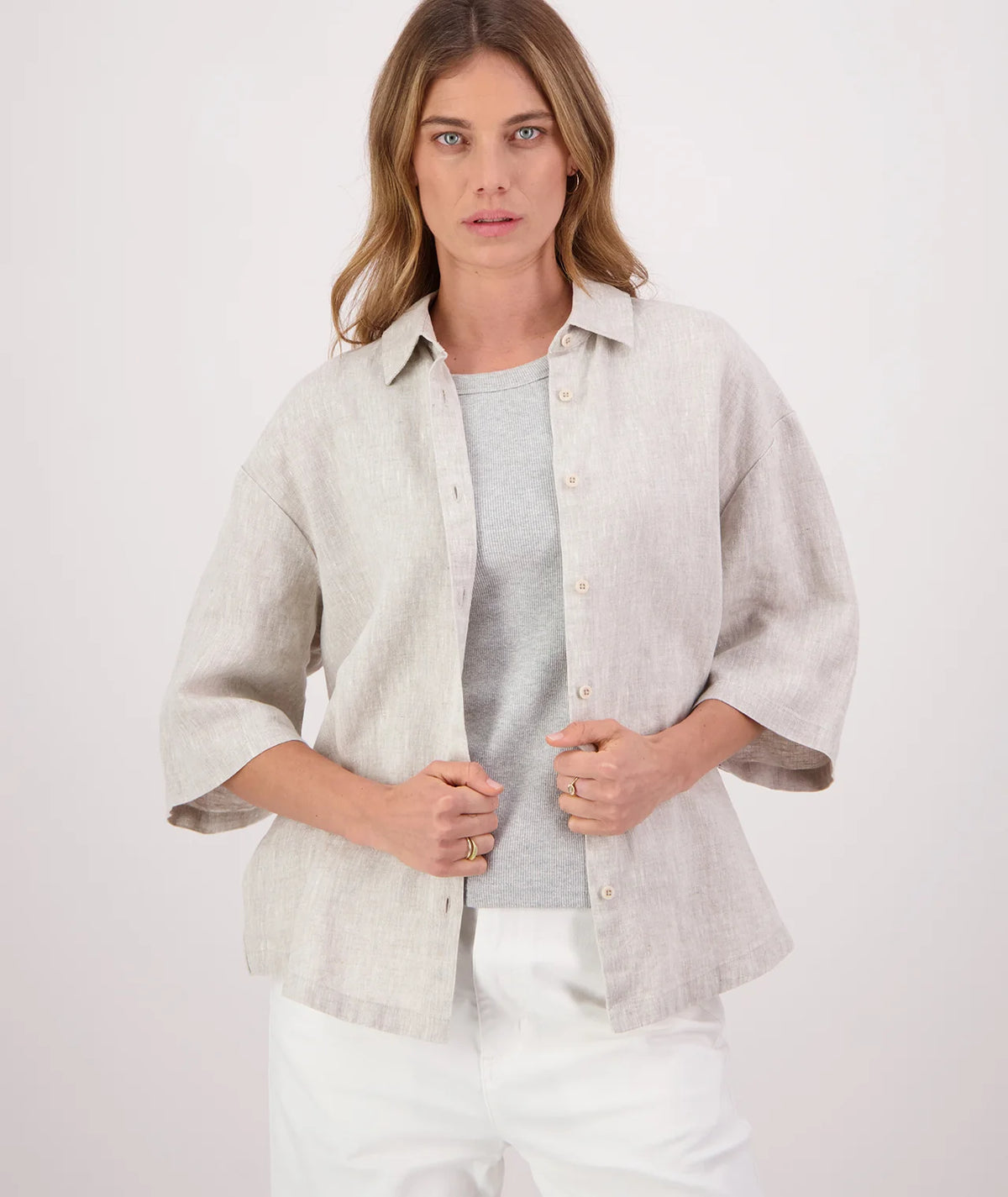 LINEN SHORT SLEEVE SHIRT