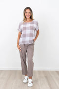 MAGLIA LAUREN CHECK FRILL