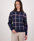 YASMIN CHECK WMNS KNIT