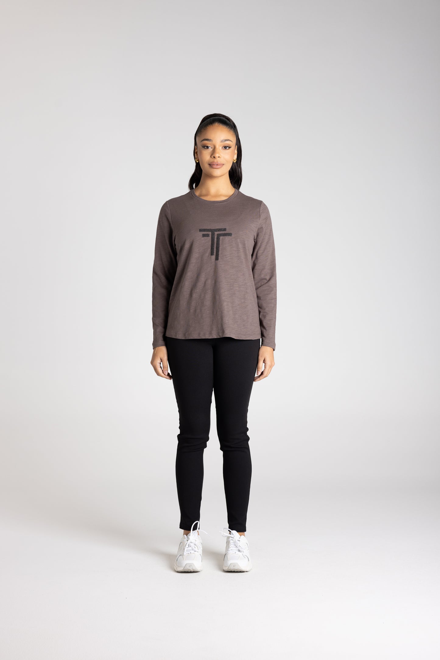LONG SLEEVE CREW SEQUINS
