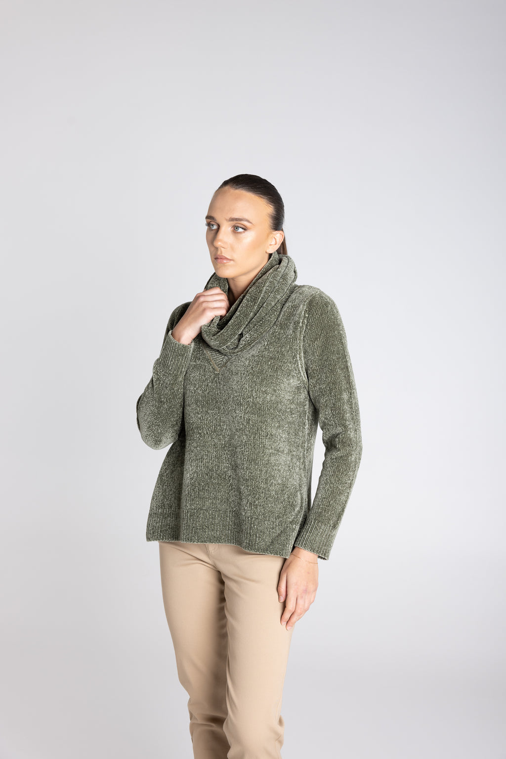 CHENILLE KNIT SNOOD