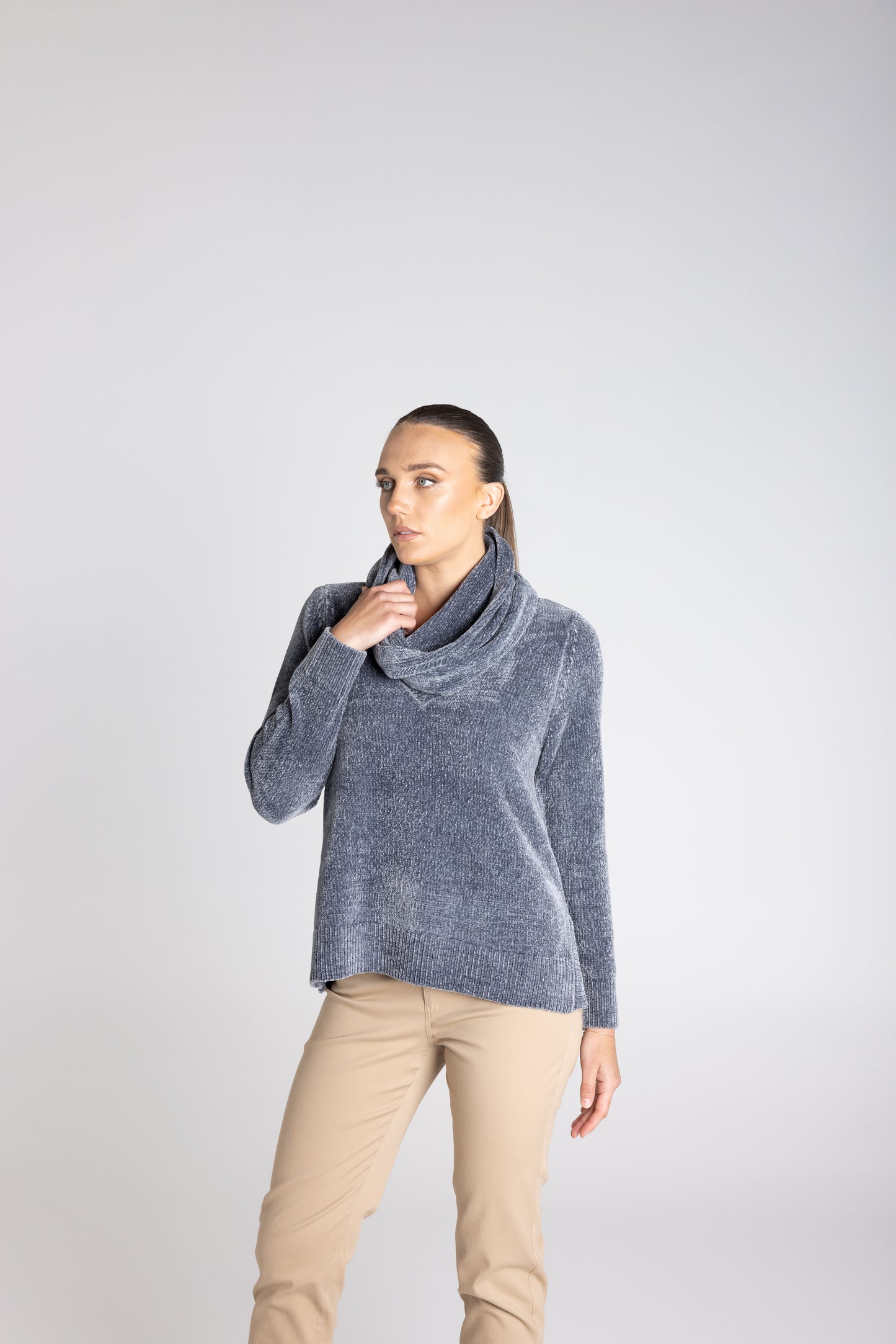 CHENILLE KNIT SNOOD