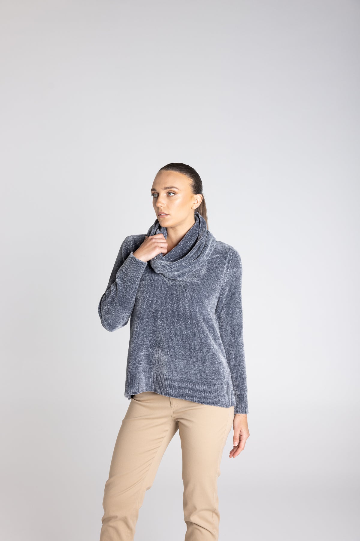 CHENILLE KNIT SNOOD