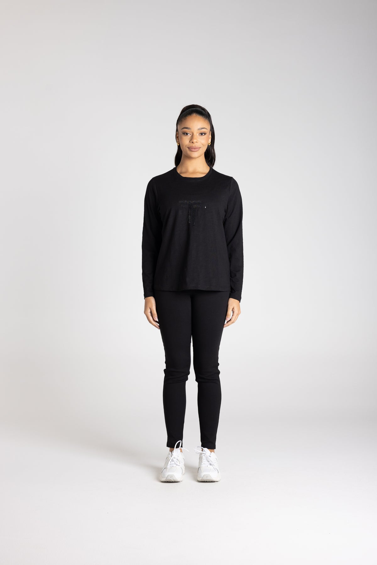 LONG SLEEVE CREW SEQUINS