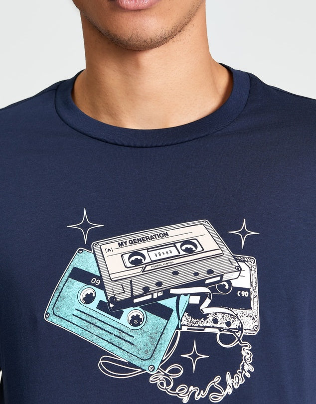 BEN SHERMAN CASSETTE STACK TEE